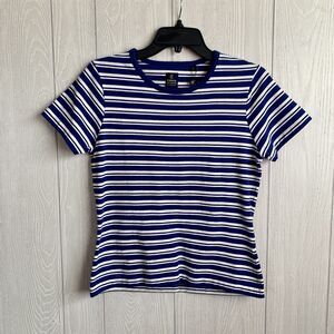 Callaway Golf Blue Stripe Womens T-Shirt Size Small NWT